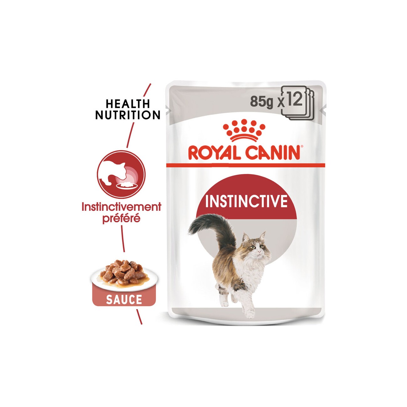 Conserve pour chat Royal Canin - Pâté en sauce adulte instinctif - Boutique  Le Jardin Des Animaux