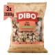 DIBO Menü-Vital 2000g Hundefutterpackung mit proteinreichem Rindfleisch, Getreide und Gemüse. Text: "Vollwertfutter für Hunde - gefroren."