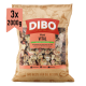 DIBO Menü-Vital 2000g Hundefutterpackung mit proteinreichem Rindfleisch, Getreide und Gemüse. Text: "Vollwertfutter für Hunde - gefroren."