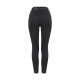 Schwarze Reitleggings mit hohem Bund, mit dem Cavallo-Logo und einem subtilen Muster des Markennamens auf der Rückseite.