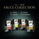 Sheba Sauce Collection mit 12 Beuteln (je 85g) mit Geschmacksrichtungen: 3 Rind, 3 Huhn, 3 Lamm und 3 Truthahn.