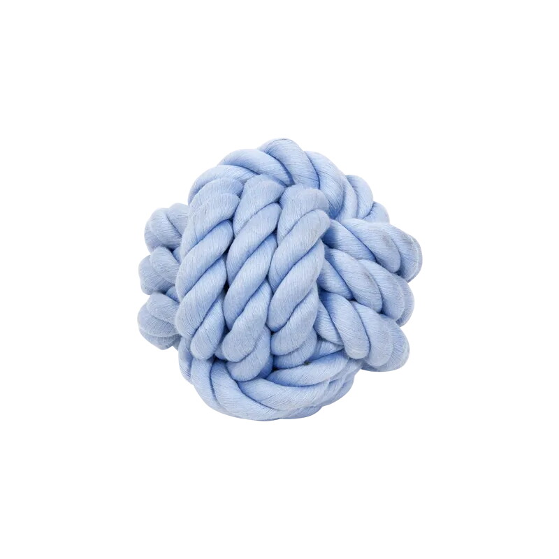 nobleza – Seilball für Hunde Baumwolle blau