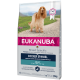 Eukanuba Rasse-spezifisches Trockenfutter für Cocker Spaniels, mit einem goldenen Cocker Spaniel auf der Verpackung, gekennzeichnet für erwachsene Hunde über 1 Jahr.