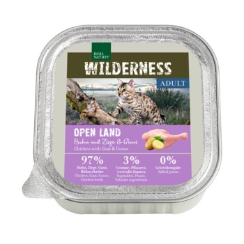 WILDERNESS Adult 16x100g Open Land Huhn mit Ziege & Gans