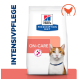 Hill's Prescription Diet On-Care Katzenfutterverpackung mit einer Katze mit Halsband und dem Text 'INTENSIVPFLEGE' und 'ACTIVBIOME.'