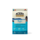 ACANA Pacifica Recipe zak met een bergachtergrond, met 'Hoogste Eiwit' en belangrijke ingrediënten: rauwe haring, makreel en schol.