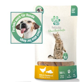 Fellicita Hundesnacks 3x50g Mixpaket Fellonis Fleischstreifen, 3 Sorten