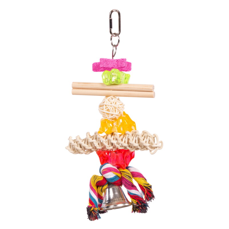 HappyBird Papageienspielzeug Bone & Stone Kabob