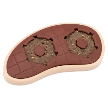PetSafe Snackspielzeug, befüllbares Hundespielzeug Steak braun/ beige S-M