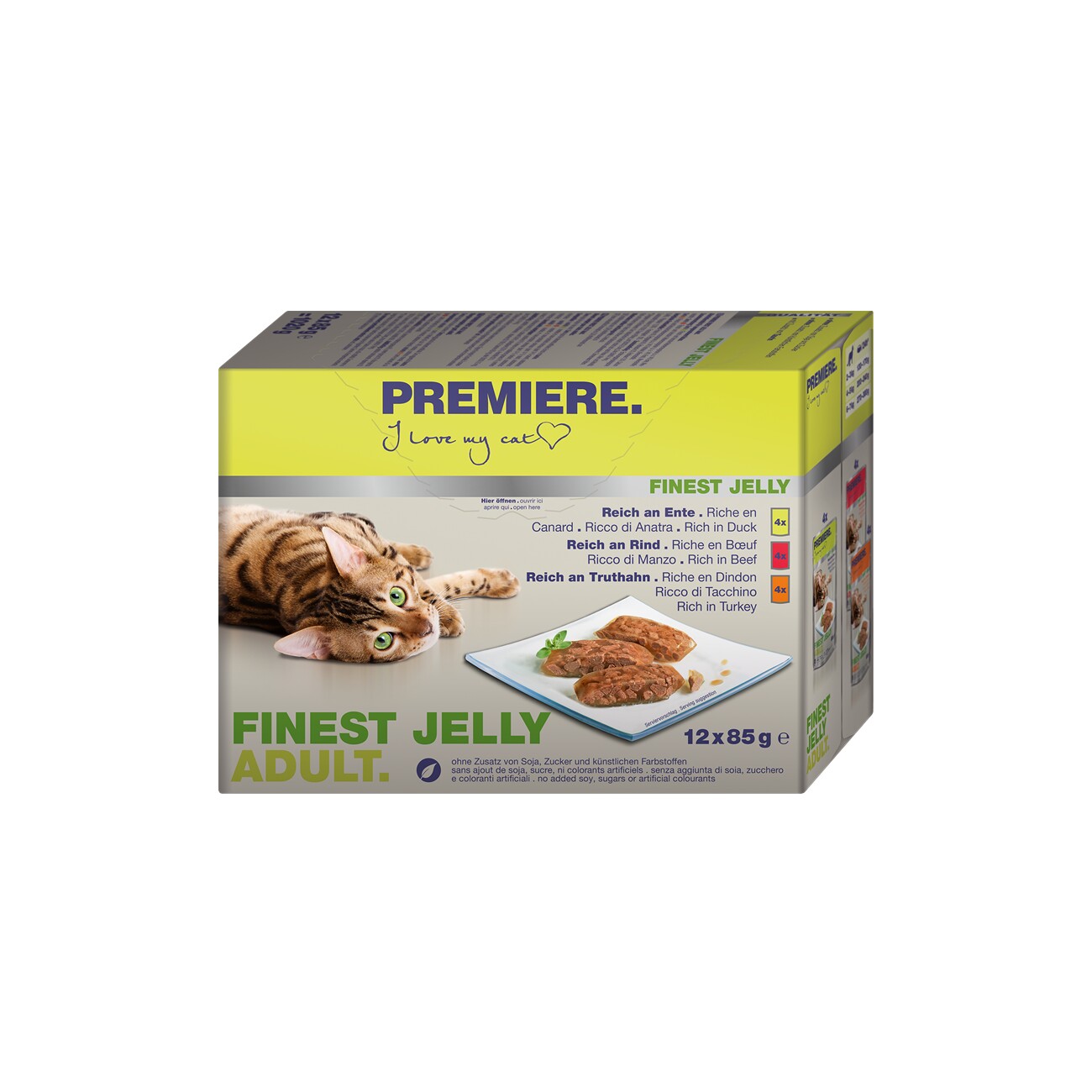 Germany product data sample: PREMIERE Finest Jelly Adult Multipack 12x85g