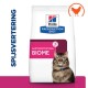 Hill's Prescription Diet Gastrointestinal Biome kattenvoer zak met een fluffy kat met een blauwe halsband, en de tekst "SPIJSVERTERING" aan de linkerkant.