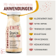 Flasche SmoothieCat Enten-Snack für Katzen mit Anwendungsvorschlägen auf Deutsch für Snacks, Toppings, Wasser, Leckerlis, Medikamente und flüssige Nahrung.