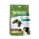 Whimzees Wellness Daily Dental Treats zak met groene alligatorvormige kauwsels, 'Vermindert tandplak en tandsteen', 12 traktaties