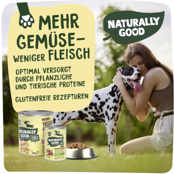 Nassfutter Hund Veggies & Meat Adult Linsen und Huhn 6x400 g