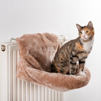 Canadian Cat Company Kuschelsack für Heizkörper beige