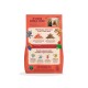 Orange pet food bag reading "IF DOGS COULD COOK" with two dog photos and text "They'd know meat meal is NOT fresh meat."