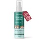 Pawlie's Dental Spray für Haustiere, 100 ml Flasche, mit verspielten Hundillustrationen und Text, der Vorteile gegen schlechten Atem und Zahnstein hervorhebt.