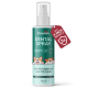 Pawlie's Dental Spray für Haustiere, 100 ml Flasche, mit verspielten Hundillustrationen und Text, der Vorteile gegen schlechten Atem und Zahnstein hervorhebt.