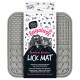 Bugalugs Boredom Breaker Leckmatte für Hunde und Katzen, graues Silikon mit strukturierten Oberflächen, BPA-frei, lebensmittelecht.
