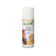 Stiefel Zink Spray für Pferde, mit einem Pferdebild, beschriftet als "Hautschutz-Salben Spray" mit einem Zinksymbol und Pflegehinweisen.