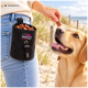 Nahaufnahme eines Hundebettgurts mit dem 'tierlando'-Logo, mit einem schwarzen Toggle- und Kordelverschlussmechanismus.