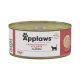 Applaws natürliche Katzenfutterdose mit zerkleinertem Hähnchenbrustfilet mit Ente in Brühe, gekennzeichnet als 100% natürliche Zutaten, 156g.