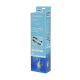 Emballage de chauffage pour aquarium avec le texte 'Aquarien-heizer 25 Watt' et des images du chauffage et des illustrations de poissons.