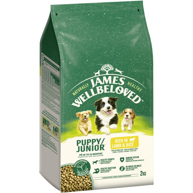 James Wellbeloved Junior Lamm&Reis 2 kg