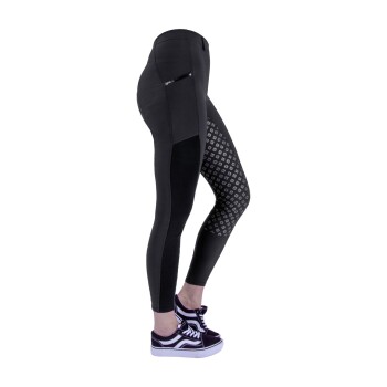 Kinder-Reithose Palm Beach Full Grip schwarz 1,64 m