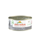 Almo Nature HFC Natur Katzenfutterdose, mit Thunfisch und Sprotten, mit einem Logo, das besagt "100% Gewinne für die Natur."