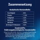 Deutsche Haustierfutter Nährwertangaben: Feuchtigkeit 82%, Protein 11,5%, Fett 2,5%, Asche 2,5%, Faser 0,05%, Omega-6 0,4%, plus Vitamine A, D3, E und Mineralien.