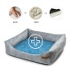 Otto Orthopädisches Hundebett Grau S-XL blau M