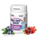 Behälter von GIGI Magen & Darm KOMFORT, ein natürliches Verdauungshilfsmittel für Haustiere, mit 60 Tabletten, die Blaubeeren und Granatapfel enthalten.
