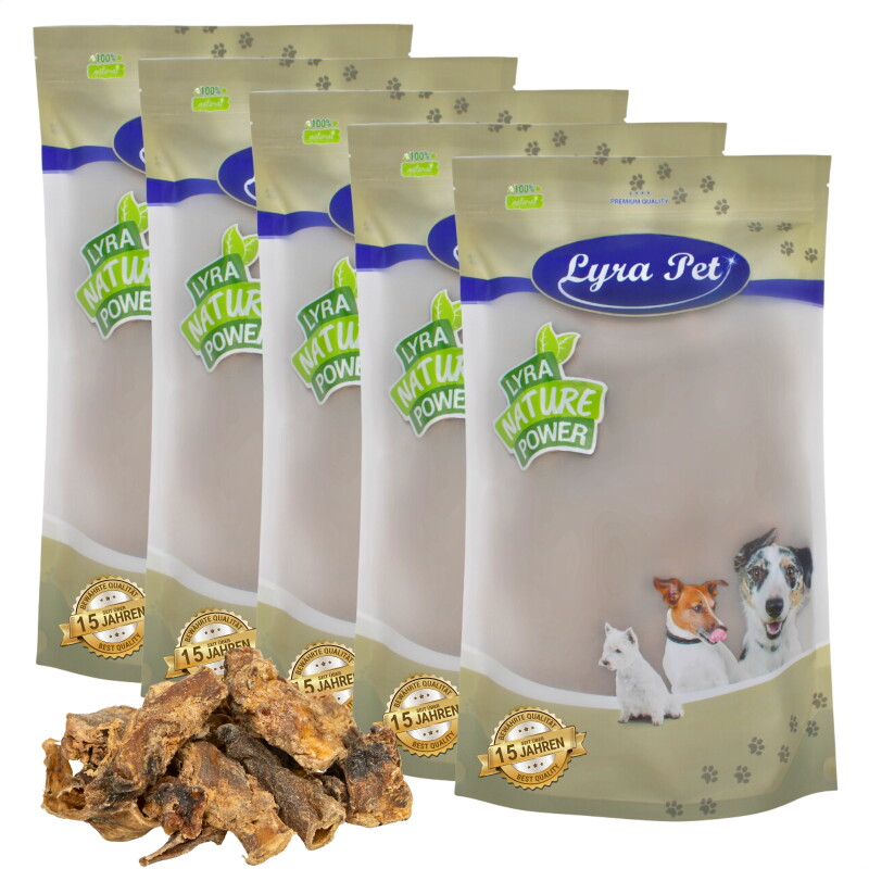 Lyra Pet Ochsenziemer Abschnitte 4-12 cm 5 kg