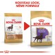 Image de deux sacs de nourriture pour chiens Royal Canin pour Labradors Retrievers stérilisés, présentant un nouveau design avec le texte "NOUVEAU LOOK, MÊME FORMULE."