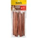 MultiFit Native rundvlees kauwsticks in een transparante verpakking, met zeven lange strips, gelabeld met "Kauspielzeug Rind" en "Lange Kaudauer."