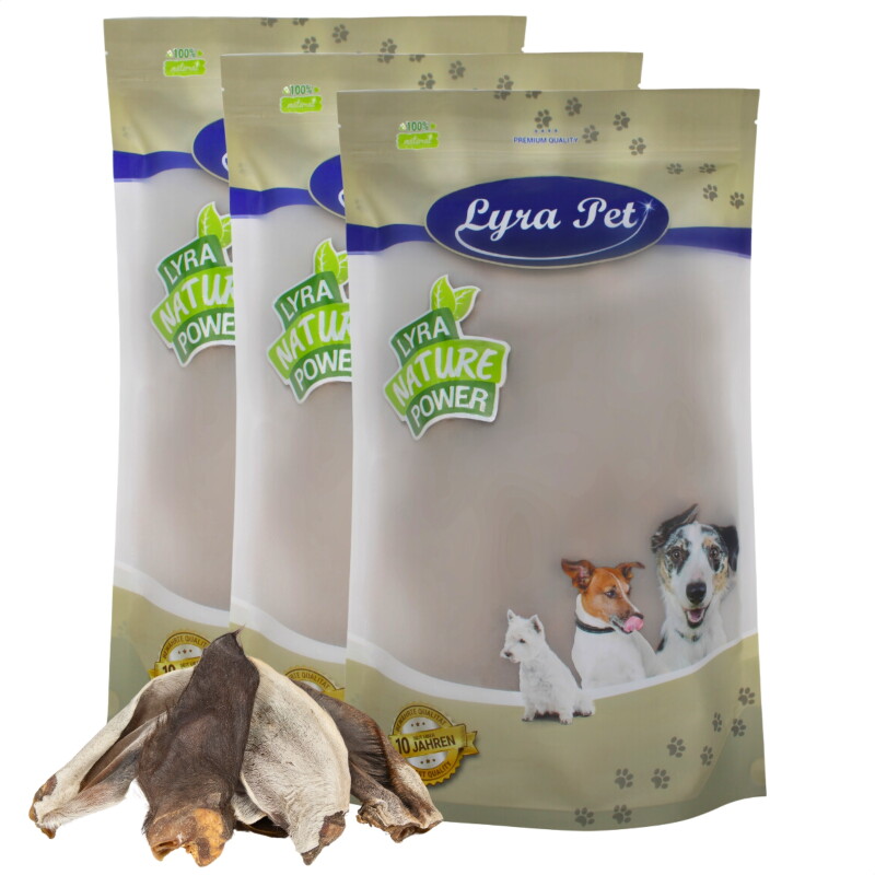 Lyra Pet Pferdeohren mit Fell 1,8 kg