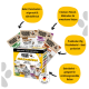 DOGS'n TIGER Schlemmerbox Katzenfutter 8×85 g Vorteilspack; sichtbare Texte: ‚Hoher Fleischanteil‘, ‚Getreidefrei‘, ‚Made in Germany‘