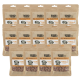 Eine Sammlung von 12 Haustierfutterpackungen mit der Aufschrift "DOGS'n TIGER," mit einem Hund auf der Vorderseite, der 100% reine Entenfilet-Leckerlis für Welpen bewirbt.