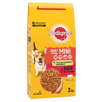 pedigree mini croquettes au boeuf pour petit chien adulte (