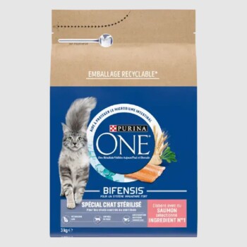 Croquettes pour Chat Stérilisé au Saumon et au Blé 3 kg