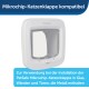 Einbauadapter für Mikrochip Katzenklappe weiß
