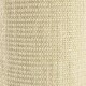 Nahaufnahme eines strukturierten, beigen gewebten Stoffes, wahrscheinlich verwendet für Haustierzubehör oder Möbel.