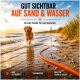 Orange geflochtene Hundeleine mit schwarzem Griff und silbernem Metallkarabiner auf weißem Hintergrund.