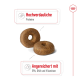 Zwei braune, donutförmige Haustierleckerlis werden angezeigt, beschriftet mit "Hochverdauliche Proteine" und "Angereichert mit EPA, DHA und Vitaminen."