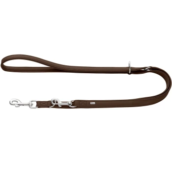verstellbare Hundeführleine amalfi braun 1,5 cm