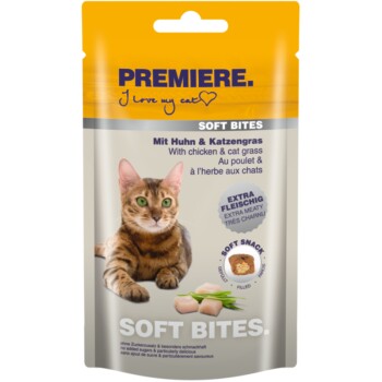 Soft Bites Poulet et herbe aux chats 40 g