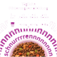 Violette Fütterungstabelle: „Tägliche Fütterungsempfehlung“ — <3 Monate 45–55 g, 4–5 Monate 65–75 g, 6–12 Monate 70–85 g; Schale mit Trockenfutter.