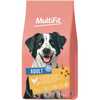 Meilleurs prix pour MultiFit Croquettes pour chien adulte, au volaille & carotte 2x12 kg