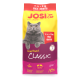JosiCat Sterilised Classic Katzenfutterbeutel für erwachsene Katzen, 18 kg, mit grauem Katzenbild und Text „15 kg + 3 kg gratis | Gratis.“